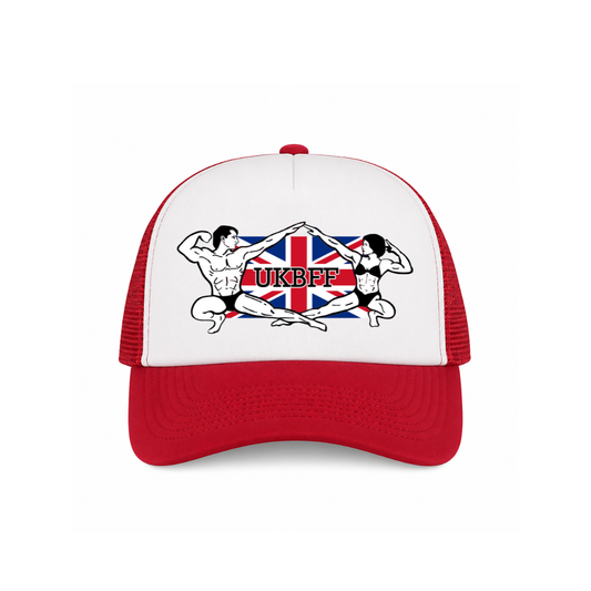 UKBFF Logo Trucker SnapBack - Red/White