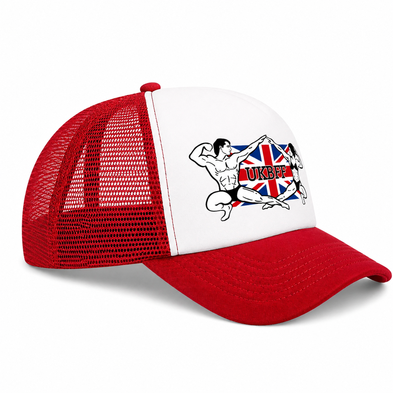 UKBFF Logo Trucker SnapBack - Red/White