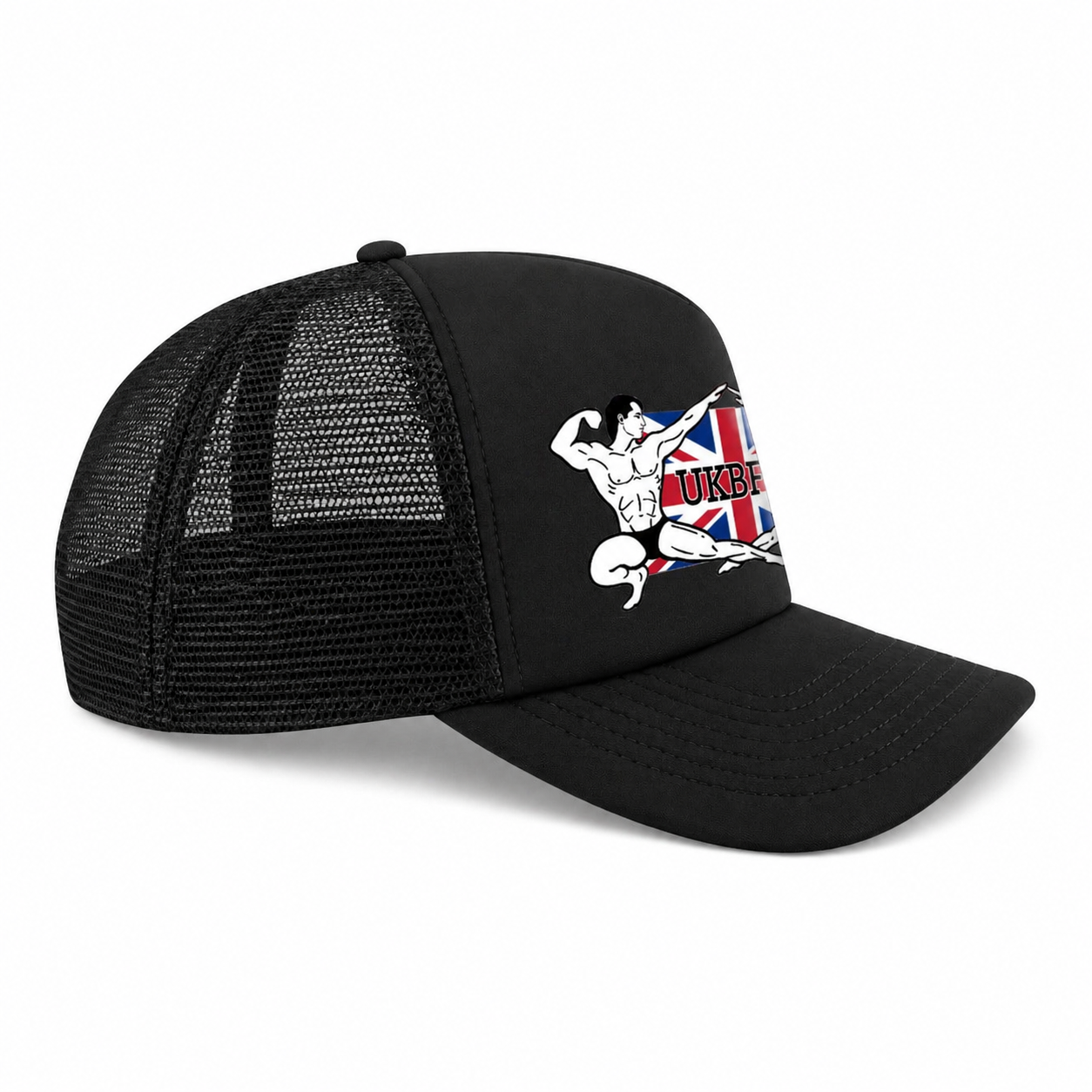UKBFF Logo Trucker SnapBack - Black/Black
