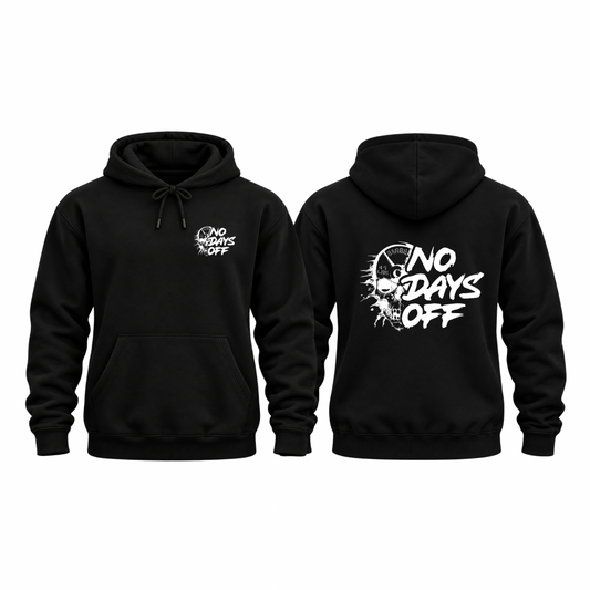 No Days Off Hoodie - Black