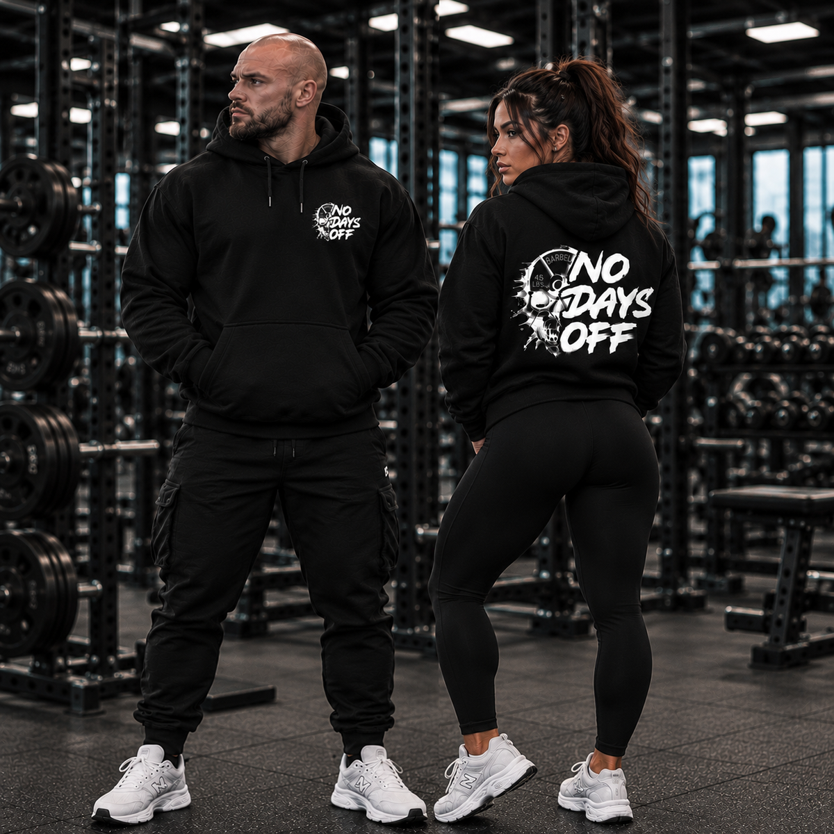 No Days Off Hoodie - Black