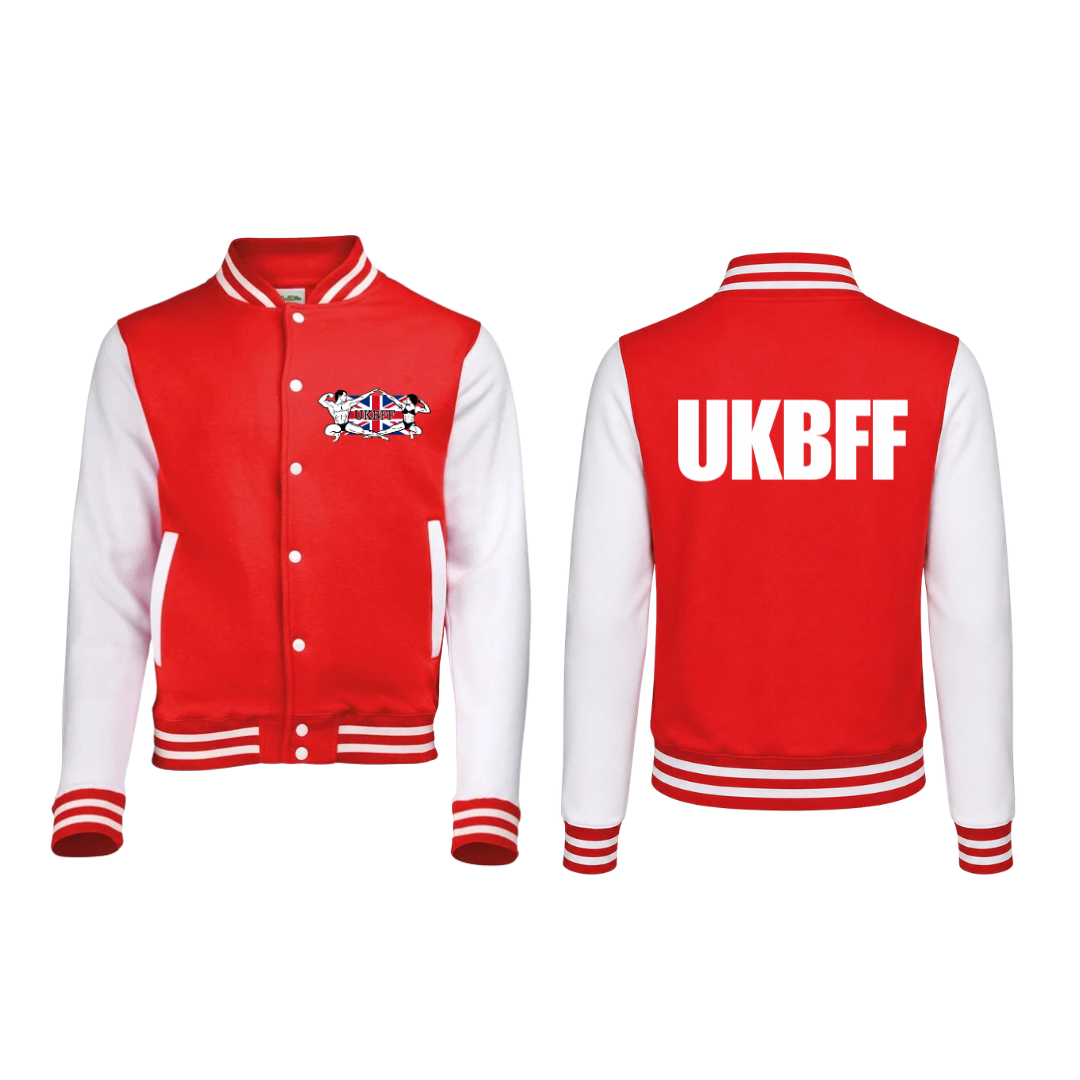 UKBFF Varsity Jacket - Red/White