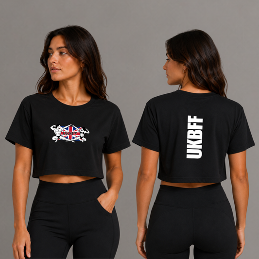 UKBFF Crop Top - Black